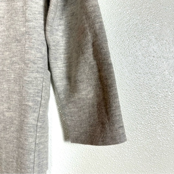 Babaton Lance Cardigan Light Grey Open Front Longline Wool Blend Size Small - Picture 12 of 15